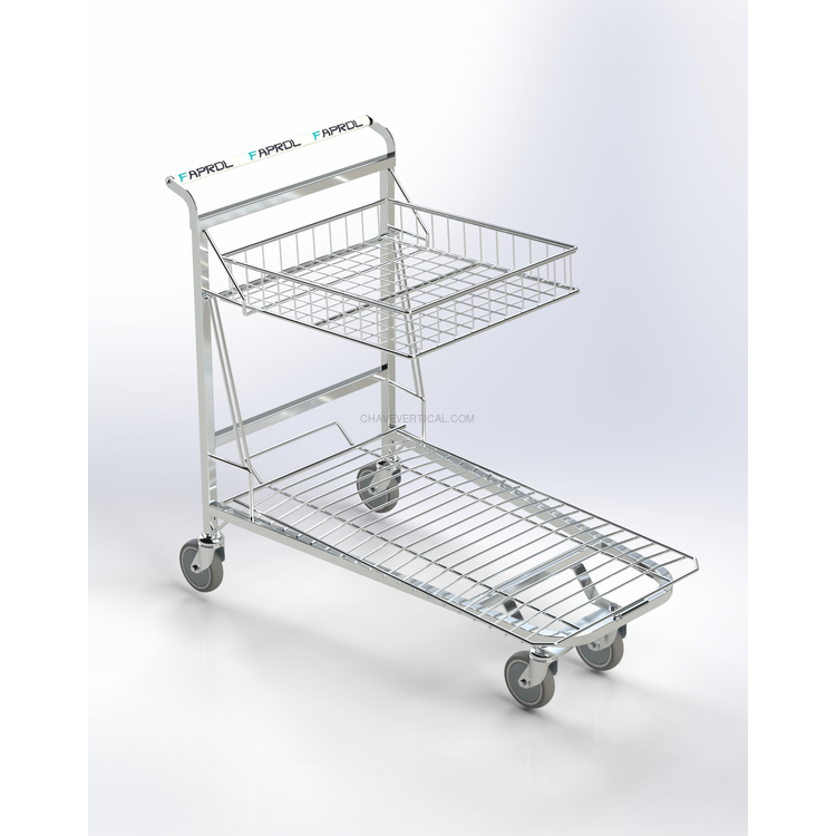 Carro Bricocash 300 KG com Cesto Articulado