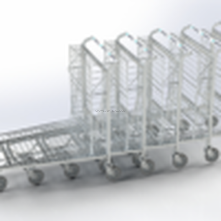 Carro Bricocash 300 KG com Cesto Articulado