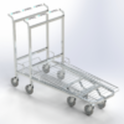 Carro Bricocash 300 KG com Plataforma Encaixável