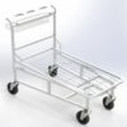 Carro Cash 400 KG com Plataforma Encaixável