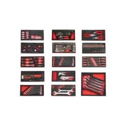 Carro de Ferramentas 7 Gavetas 236 Peças KROFTOOLS Vermelho