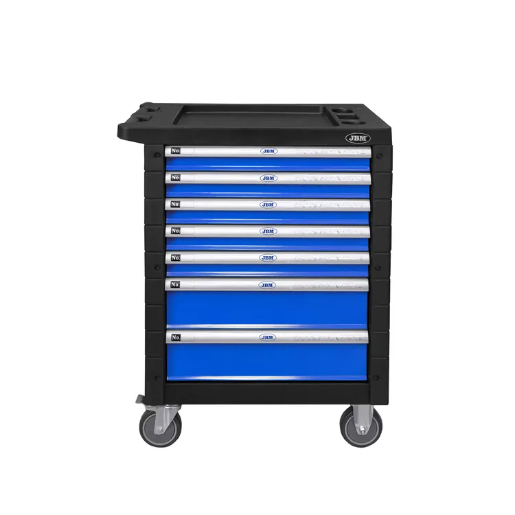 Carro de Ferramentas com Kit de Calado JBM 7 Gavetas 250 Peças Azul