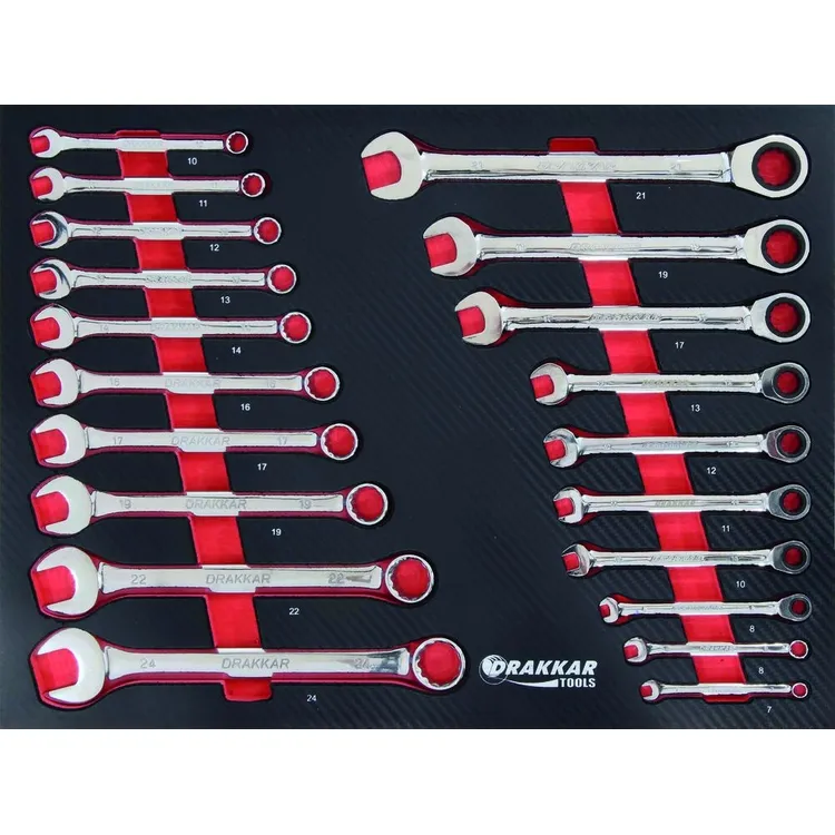 Carro de Ferramentas DRAKKAR 7 Gavetas com 176 Peças 680x460x1005mm