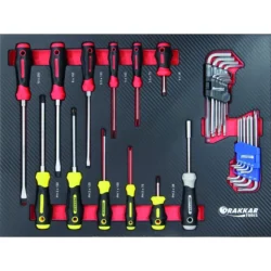 Carro de Ferramentas DRAKKAR 7 Gavetas com 176 Peças 680x460x1005mm