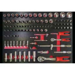 Carro de Ferramentas DRAKKAR 7 Gavetas com 189 Peças 770x460x970mm