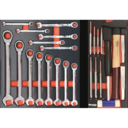 Carro de Ferramentas DRAKKAR 7 Gavetas com 189 Peças 770x460x970mm