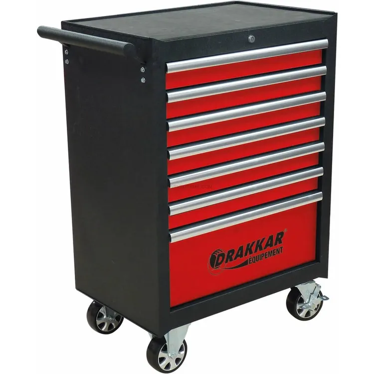 Carro de Ferramentas DRAKKAR 7 Gavetas com 249 Ferramentas