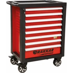Carro de Ferramentas DRAKKAR 8 Gavetas com 176 Peças 770x465x970mm