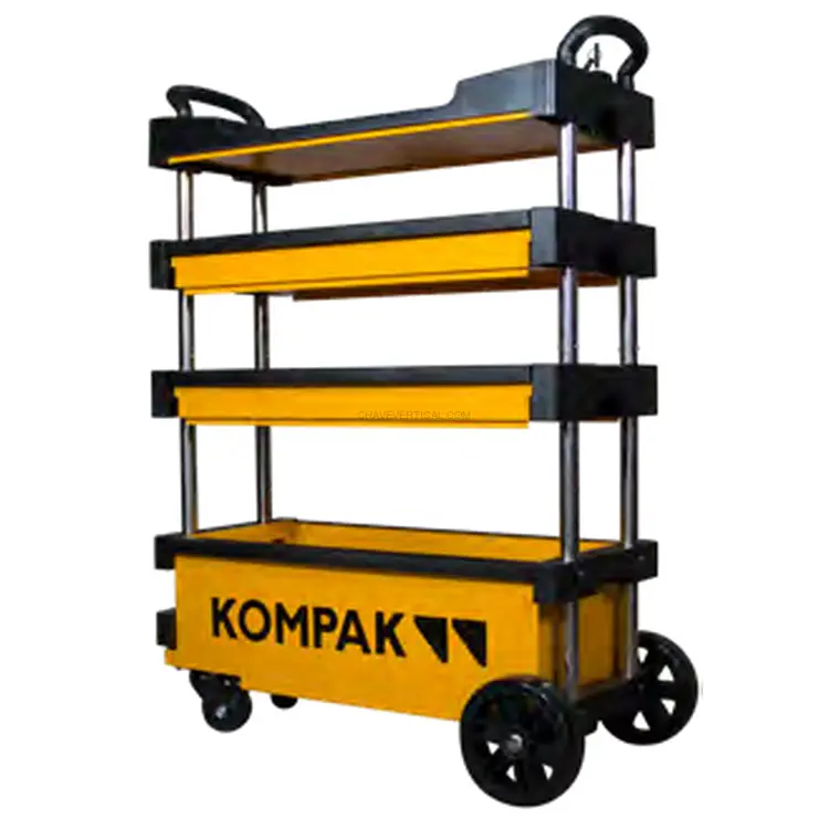 Carro de Ferramentas KOMPAK KP-KT01 Dobrável com 2 Gavetas