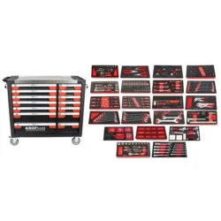 Carro de Ferramentas KROFTOOLS 14 Gavetas 353 Peças