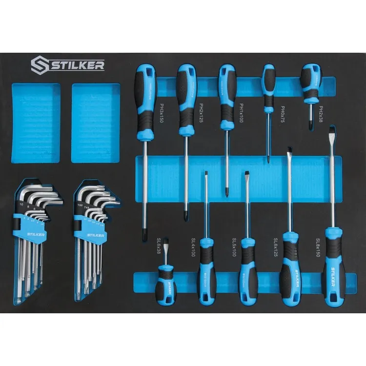 Carro de Ferramentas STILKER 5 Gavetas com 130 Ferramentas