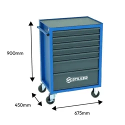Carro de Ferramentas STILKER 7 Gavetas com 273 Peças 675x450x900mm