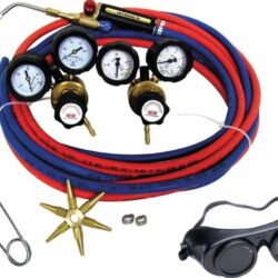 Kit Maçarico Oxigás GCE CHARLEDAVE Jetsoud com Redutores e Mangueiras 5m