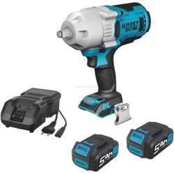 Chave de Impacto 1/2" HAZET 18V 1400Nm 2 Baterias 5Ah