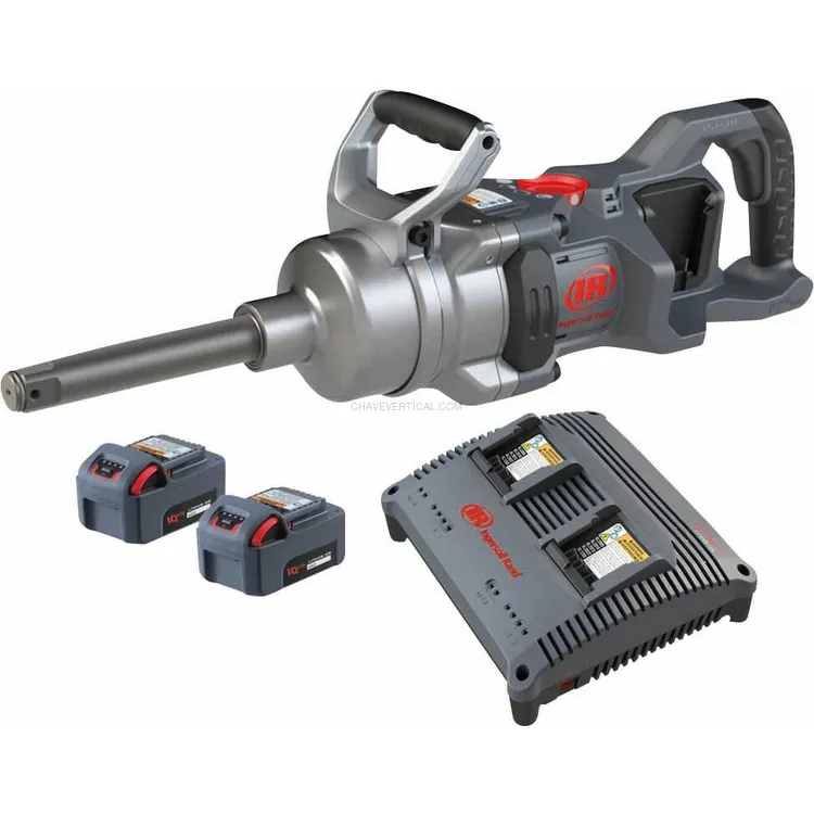 Chave de Impacto Brushless 1″ 20V 4000Nm de Veio Longo com 2 Baterias Li-ion 5Ah