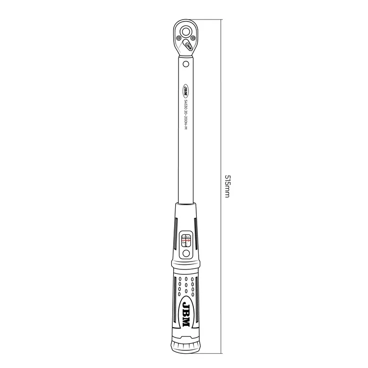 Chave Dinamométrica 1/2" JBM 20-200 Nm