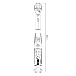 Chave Dinamométrica 1/4" JBM 3-25 Nm 280mm