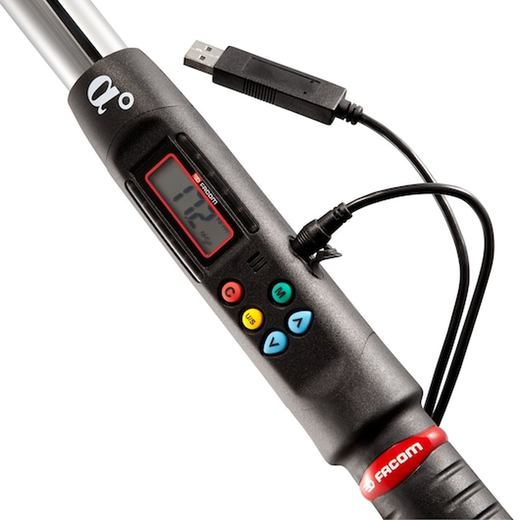 Chave Dinamométrica Eletrónica Com Roquete FACOM E.316A340S 1/2" 17-340NM