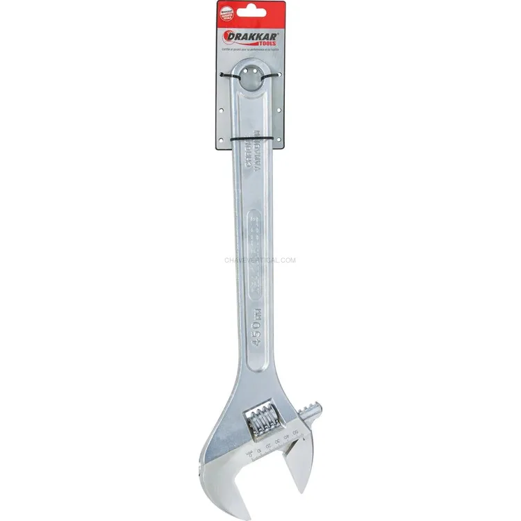 Chave Inglesa DRAKKAR 18 Polegadas 450mm em Cartela