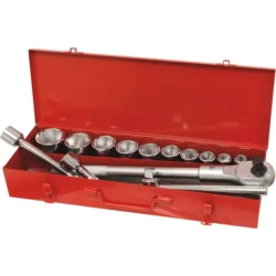 Coffret Metálico de Chaves de Caixa 3/4 Pol. Sextavadas DRAKKAR 14 Peças