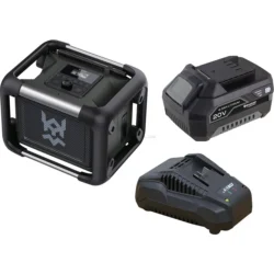 Coluna de Obra Portátil DRAKKAR 80W Bluetooth 5.0 DAB+ 4Ah
