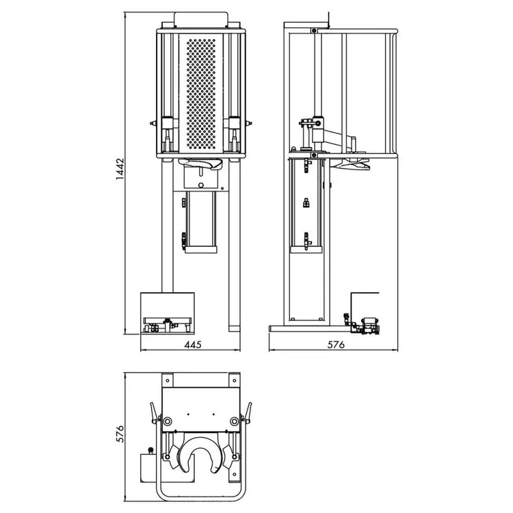 Compressor de Molas Pneumático GOVONI 1.2T 8 Bar