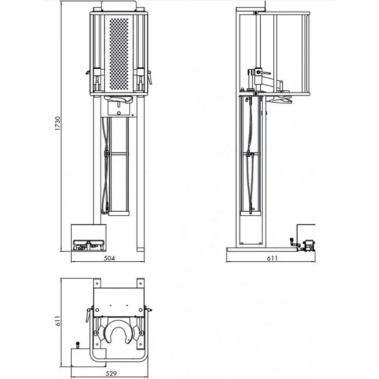 Compressor de Molas Pneumático GOVONI 2.5T 8 Bar