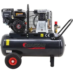 Compressor Móvel a Gasolina DRAKKAR 100L 5CV Loncin