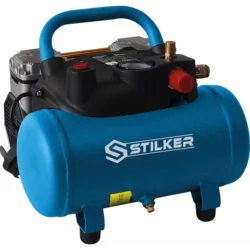 Compressor Silencioso STILKER 6L 1,5CV 230V 8 Bar