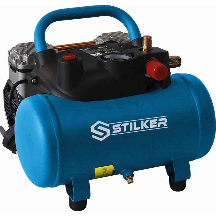 Compressor Silencioso STILKER 6L 1,5CV 230V 8 Bar