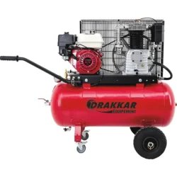 Compressor Térmico a Gasolina DRAKKAR 100L 5CV Motor Honda