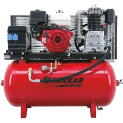 Compressor Térmico a Gasolina DRAKKAR 230L 11CV 12 Bar com Gerador 4800W