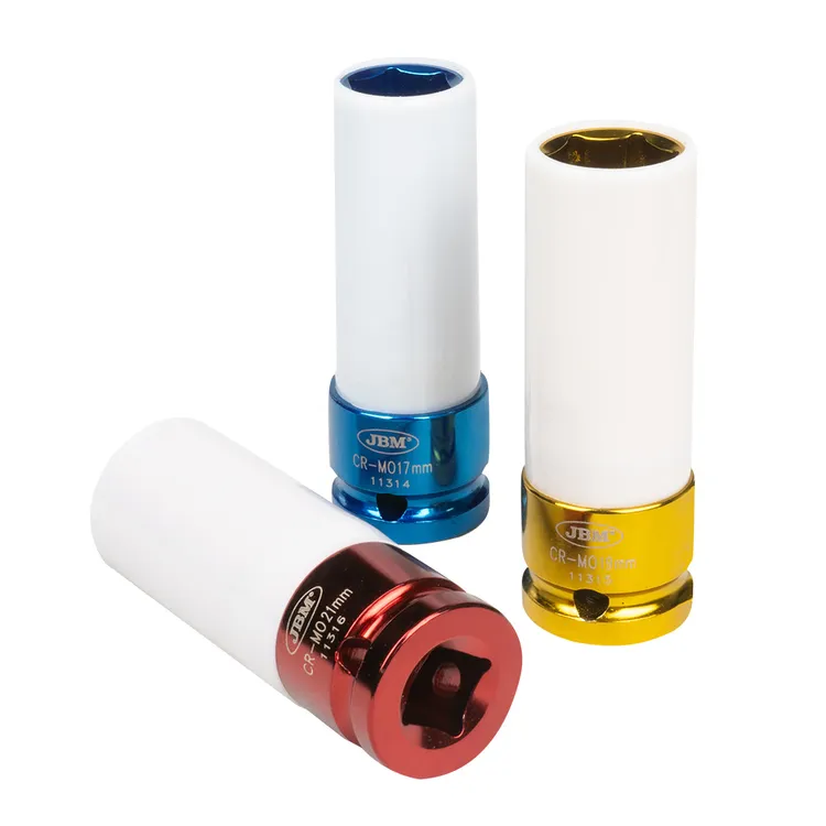 Conjunto de 3 Chaves de Caixa de Impacto JBM 1/2 Polegadas para Rodas