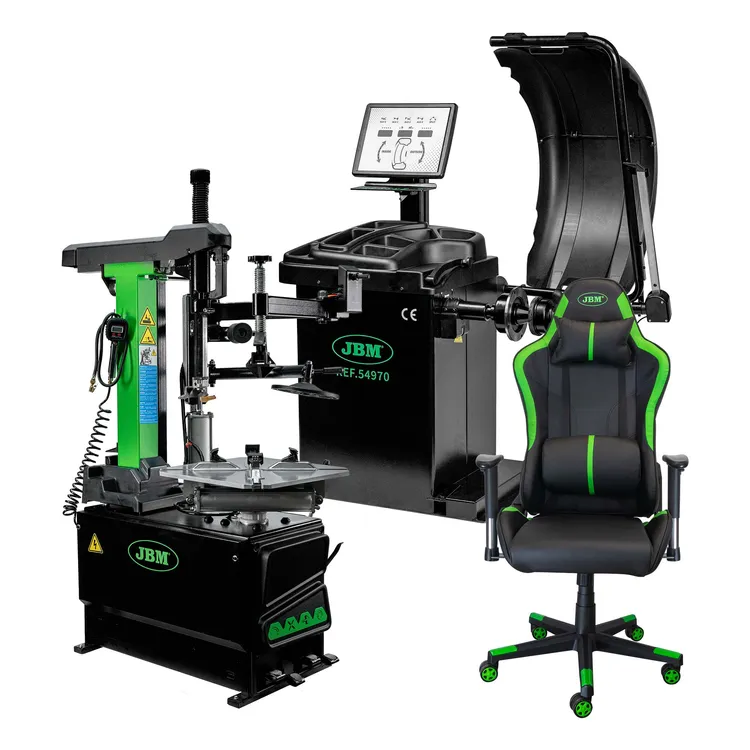 Conjunto de Equipamento de Oficina JBM Equilibradora Digital e Desmontadora de Pneus