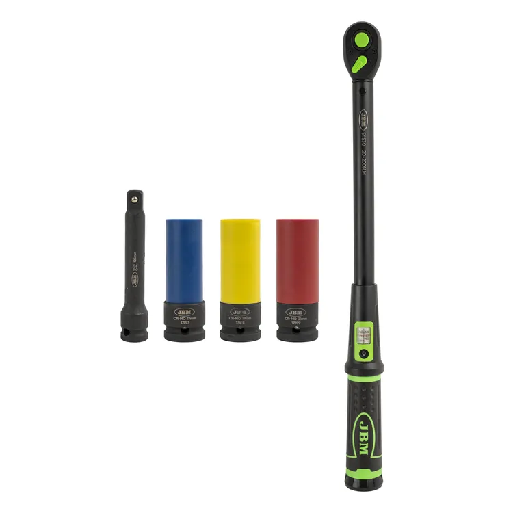 Conjunto de Ferramentas Dinamométricas 5 Peças JBM 1/2" 20-200Nm