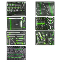 Conjunto de Ferramentas para Reparação de Camiões JBM 224 Peças em 7 Módulos