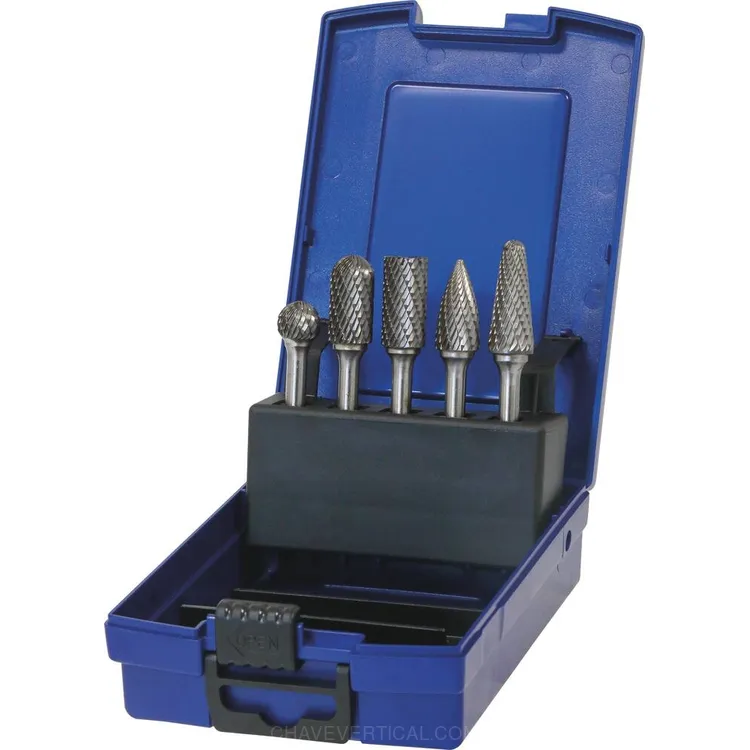 Conjunto de Fresas Rotativas Metálicas DRAKKAR 12,7mm 5 Peças