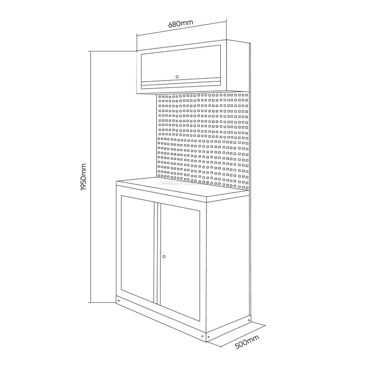 Conjunto de Móveis Modulares 7 Peças JBM 680x500x1950mm