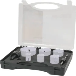 Conjunto de Serras Cranianas HSS Bi-Metal 22 a 68mm 11 Peças