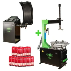 Conjunto Desmontadora de Pneus Semiautomática e Equilibradora Digital JBM Série 500
