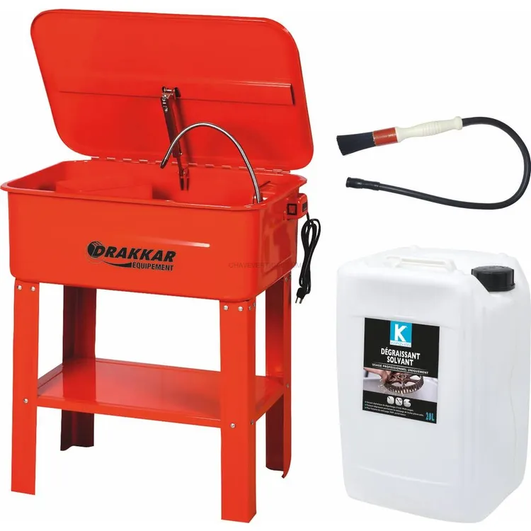 Conjunto Lava-Peças DRAKKAR 75L 230V com 40L Solvente e Pincel