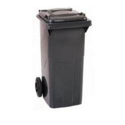 Contentor de Lixo 120 Litros ND Preto 550x480x930mm