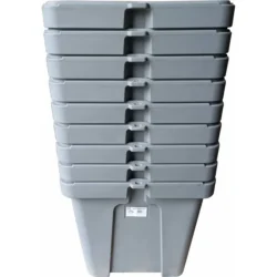 Contentor de Sal ou Areia CEMO 110L Laranja e Cinzento