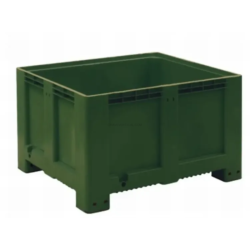 Contentor Plástico Liso Verde ND5049 610 Litros 600kg