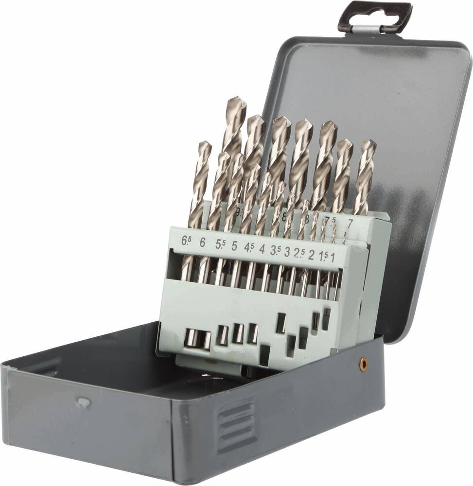 Estojo de 19 Brocas HSS Retificadas DIAGER PRO Ø1 a 10mm