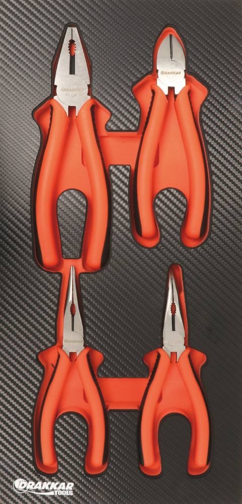Módulo de Espuma com 4 Pinças DRAKKAR Acabamento Carbono 402x189mm Módulo de Espuma com 4 Pinças DRAKKAR Acabamento Carbono 402x189mm