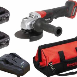 Rebarbadora Angular Brushless DRAKKAR 20V 125mm com 2 Baterias 5Ah