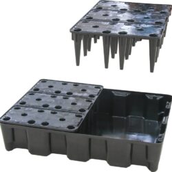 Bacia de Retenção Modular CEMO 60L em Polietileno com Grelhas
