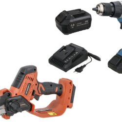 Pack SCHNEIDER 20V Podadora 10cm e Berbequim 65Nm 2 Baterias