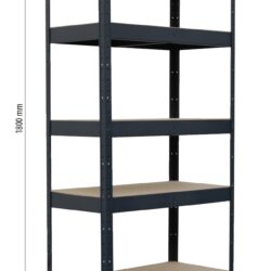Estante Metálica STILKER 5 Prateleiras 1800x900x450mm 1600kg - Image 2